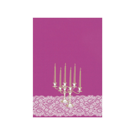 Image PAGES DIN-A4 "CHANDELIER"  21x29,7 CM VIOLET PAPIER (50 UNITÉ) #1