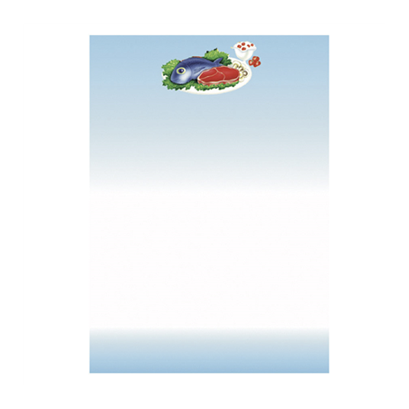 Image FEUILLES DIN A-4 "REPAS"  21x29,7 CM BLEU PAPIER (100 UNITÉ) #1