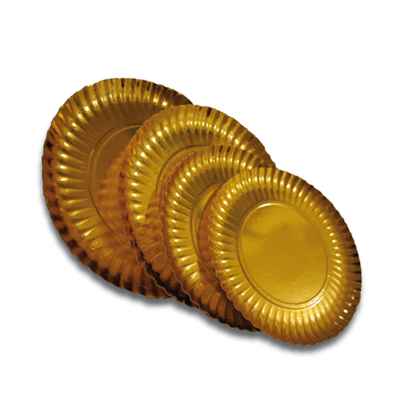 Image PLATEAUX  800 + 17 PE G/M2 Ø 30 CM OR CARTON (100 UNITÉ) #1