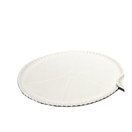 Image ASSIETTES  300 G/M2 Ø 33 CM BLANC CARTON (200 UNITÉ) #1