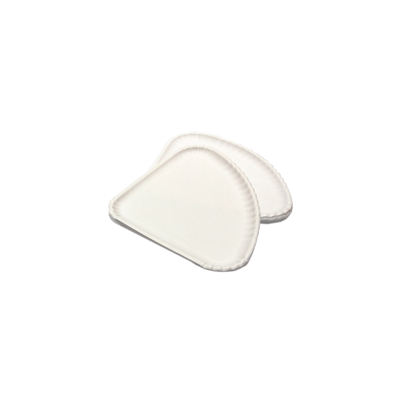 ASSIETTES TRIANGULAIRES  300 G/M2 30x21 CM BLANC CARTON (500 UNITÉ)