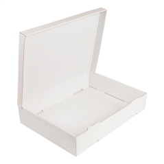 BOÎTES À PÂTES  348 G/M2 40x30x8 CM BLANC CARTON (50 UNITÉ)