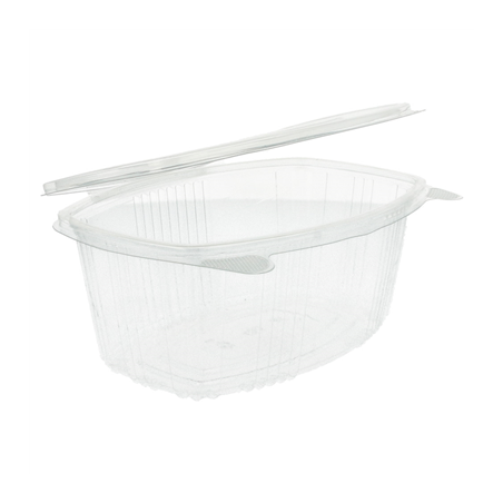 RÉCIPIENTS + COUVERCLE 1 L 17,7x12,5x8,5 CM TRANSPARENT RPET (400 UNITÉ)