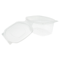 Image RÉCIPIENTS + COUVERCLE 1 L 17,7x12,5x8,5 CM TRANSPARENT RPET (400 UNITÉ) #4