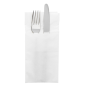 Image SERVIETTES KANGOUROU ECOLABEL 2 PLIS  18 G/M2 40x40 CM BLANC OUATE (1000 UNITÉ) #1