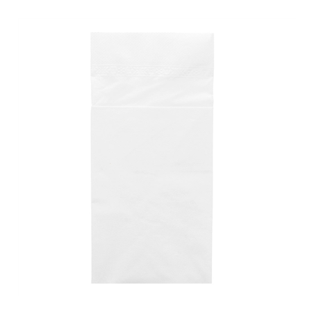SERVIETTES KANGOUROU ECOLABEL 2 PLIS  18 G/M2 40x40 CM BLANC OUATE (1000 UNITÉ)