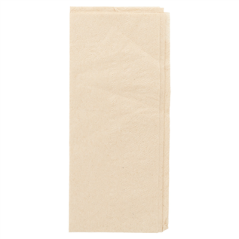 Image SACS COUVERTS + SERVIETTE 'JUST IN TIME - FEEL GREEN' 80 + 10PE G/M2 11,2x22,5 CM NATUREL KRAFT VERGÉ (400 UNITÉ) #4