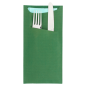 SACS COUVERTS + SERVIETTE 'JUST IN TIME' 80 + 10PE G/M2 11,2x22,5 CM VERT KRAFT VERGÉ (400 UNITÉ) Image SACS COUVERTS + SERVIETTE 'JUST IN TIME' 80 + 10PE G/M2 11,2x22,5 CM VERT KRAFT VERGÉ (400 UNITÉ) #2