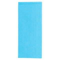 Image SACS COUVERTS + SERVIETTE 'JUST IN TIME' 80 + 10PE G/M2 11,2x22,5 CM BLEU KRAFT VERGÉ (400 UNITÉ) #4