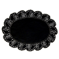 Image DENTELLES OVALES AJOURÉES  23x16 CM NOIR LITOS (250 UNITÉ) #1