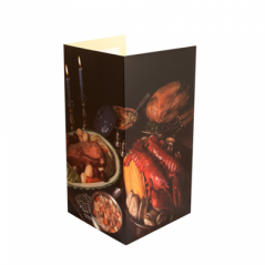 Image CARTE EN 3 VOLETS "HOMARD" 47x30 CM ASSORTI CARTON (1 UNITÉ) #1