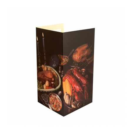 Image CARTE EN 3 VOLETS "HOMARD"  47x30 CM ASSORTI CARTON (1 UNITÉ) #1