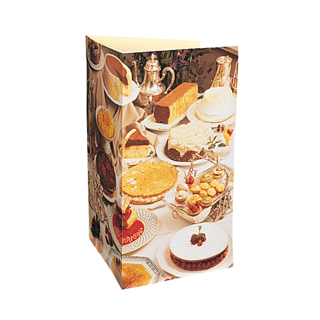 Image CARTE 3 VOLETS "DESSERTS"  47x30 CM ASSORTI CARTON (1 UNITÉ) #1
