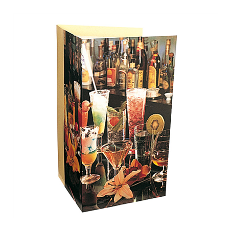 Image CARTE 3 VOLETS "BAR"  47x30 CM ASSORTI CARTON (1 UNITÉ) #1
