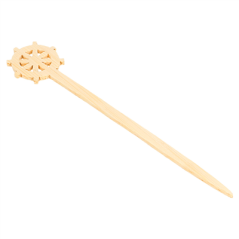 Image PIQUES "GOUVERNAIL" 9 (h) CM NATUREL BAMBOU (100 UNITÉ) #1