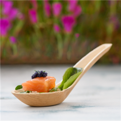 Image CUILLÈRES SAIGON  13x4 CM NATUREL BAMBOU (50 UNITÉ) #5