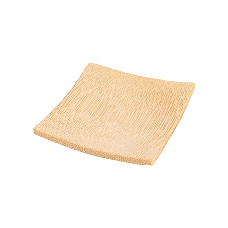 Image MINI ASSIETTES  6x6 CM NATUREL BAMBOU (24 UNITÉ) #1