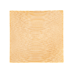 Image MINI ASSIETTES  6x6 CM NATUREL BAMBOU (24 UNITÉ) #3