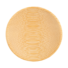 Image MINI ASSIETTES RONDES  Ø 6 CM NATUREL BAMBOU (24 UNITÉ) #3