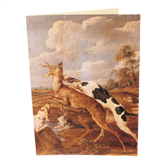 Image CARTE 2 VOLETS "CHEVREUILS" 48x33 CM ASSORTI CARTON (1 UNITÉ) #1