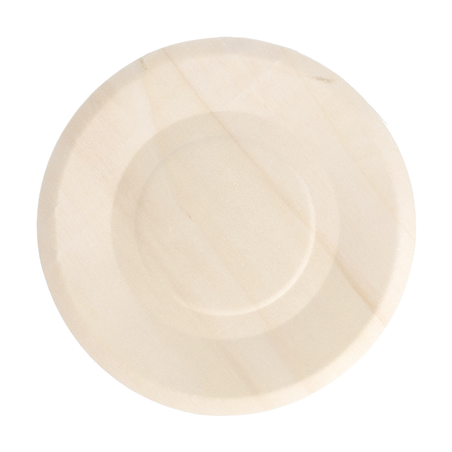 Image ASSIETTES RONDES 'WOOD'  Ø 15,5x1 CM NATUREL BOIS (50 UNITÉ) #1