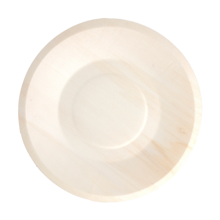 Image ASSIETTES RONDES 'WOOD'  Ø 19x1,5 CM NATUREL BOIS (50 UNITÉ) #1