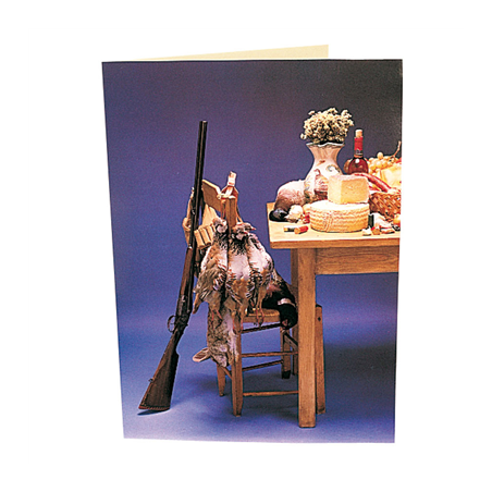 Image CARTE 2 VOLETS "CHASSE"  48x33 CM ASSORTI CARTON (1 UNITÉ) #1