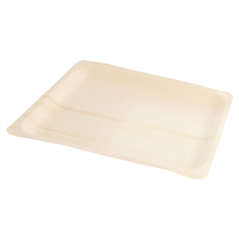 Image PLATEAUX RECTANGULAIRES 'WOOD'  26,5x21,5x2 CM NATUREL BOIS (50 UNITÉ) #3