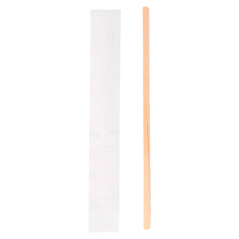 Image AGITATEURS CAFÉ EN SACHET INDIVIDUEL  0,6x14x0,1 CM NATUREL BOIS (500 UNITÉ) #3