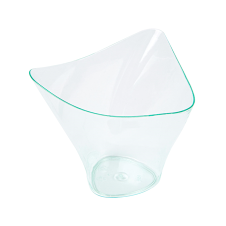 Image TRIANGLES HAUTS RÉUTILISABLES 100 ML 7,7x7,4x6,3 CM VERT D'EAU PS (576 UNITÉ) #1