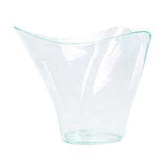 TRIANGLES HAUTS RÉUTILISABLES 100 ML 7,7x7,4x6,3 CM VERT D'EAU PS (576 UNITÉ)