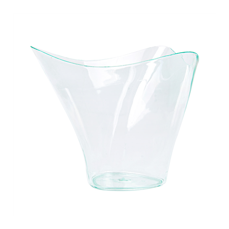 TRIANGLES HAUTS RÉUTILISABLES 100 ML 7,7x7,4x6,3 CM VERT D'EAU PS (576 UNITÉ)