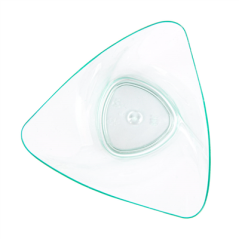 Image TRIANGLES HAUTS RÉUTILISABLES 100 ML 7,7x7,4x6,3 CM VERT D'EAU PS (576 UNITÉ) #3