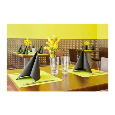 SETS DE TABLE 'SPUNBOND' 60 G/M2 30x40 CM LIME PP (800 UNITÉ)