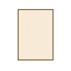 Image BRISTOLS POUR PORTE-MENUS - LISERÉ MARRON 130 G/M2 15,3x21 CM IVOIRE CARTON (100 UNITÉ) #1