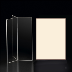 BRISTOLS POUR PORTE-MENUS - LISERÉ MARRON 130 G/M2 15,3x21 CM IVOIRE CARTON (100 UNITÉ)