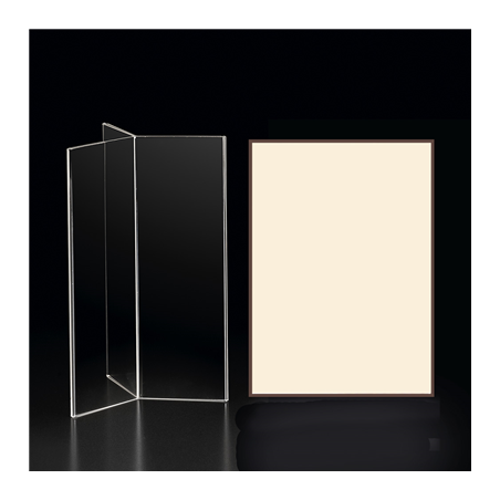 BRISTOLS POUR PORTE-MENUS - LISERÉ MARRON  130 G/M2 15,3x21 CM IVOIRE CARTON (100 UNITÉ)