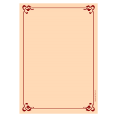 Image 250 U. FEUILLES INTÉRIEURES PORTE MENUS DIN-A4  90 G/M2 21x29,7 CM SAUMON LITOS (1 UNITÉ) #1