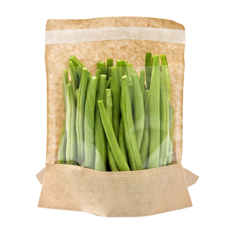 Image RÉCIPIENTS AVEC BASE ET FENÊTRE AUTO FERMETURE 'KANGOO PACK' 40 G/M2 + 15 PP 14+3x16/12 CM NATUREL KRAFT (100 UNITÉ) #1