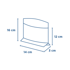 Image RÉCIPIENTS AVEC BASE ET FENÊTRE AUTO FERMETURE 'KANGOO PACK' 40 G/M2 + 15 PP 14+3x16/12 CM NATUREL KRAFT (100 UNITÉ) #3