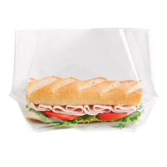 Image RÉCIPIENTS AVEC BASE ET FENÊTRE 'TURTLE PACK' 50 G/M2 + 15 PP 27+5,5/2,5x16 CM BLANC KRAFT (100 UNITÉ) #1