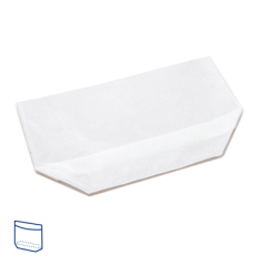 Image RÉCIPIENTS AVEC BASE ET FENÊTRE 'TURTLE PACK' 50 G/M2 + 15 PP 27+5,5/2,5x16 CM BLANC KRAFT (100 UNITÉ) #3