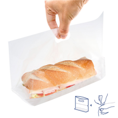 RÉCIPIENTS AVEC BASE ET POIGNÉES 'TURTLE PACK' 50 G/M2 + 15 PP 30+4x18 CM BLANC KRAFT (50 UNITÉ)