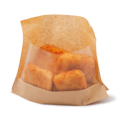 Image RÉCIPIENTS AVEC BASE ET FENÊTRE 'KANGOO PACK' 40 G/M2 + 15 PP 14+3x16/12 CM NATUREL KRAFT (100 UNITÉ) #1