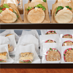 Image RÉCIPIENTS AVEC BASE ET FENÊTRE 'KANGOO PACK' 40 G/M2 + 15 PP 14+3x16/12 CM NATUREL KRAFT (100 UNITÉ) #3