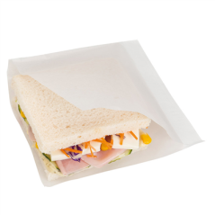 Image SACHETS OUVERTS 2 CÔTÉS 'OPEN PACK' 22 G/M2 + 8 LDPE 15x15,2 CM BLANC KRAFT (100 UNITÉ) #1