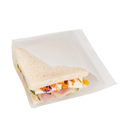 Image SACHETS OUVERTS 2 CÔTÉS 'OPEN PACK' 22 G/M2 + 8 LDPE 15x15,2 CM BLANC KRAFT (100 UNITÉ) #1