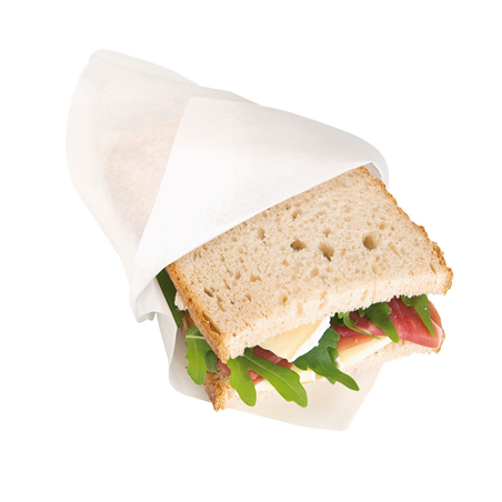 Image SACHETS OUVERTS 2 CÔTÉS 'OPEN PACK' 22 G/M2 + 8 LDPE 18X18,2 CM BLANC KRAFT (100 UNITÉ) #1