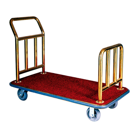 Image PORTE-VALISES DE LUXE AVEC PLATEFORME 'ARROW'  112x61x94 CM DORE INOX (1 UNITÉ) #1