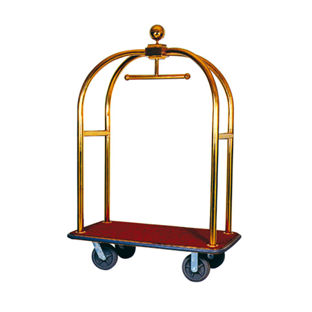 Image PORTE-VALISES DE LUXE AVEC COUPOLE 'ARROW'  112x61x190,7 CM DORE INOX (1 UNITÉ) #1